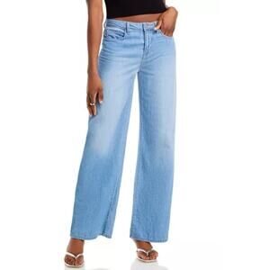 L’AGENCE‎ Alicent High Rise Wide Leg Jeans Havana Blue Wash Size 30 Made In USA